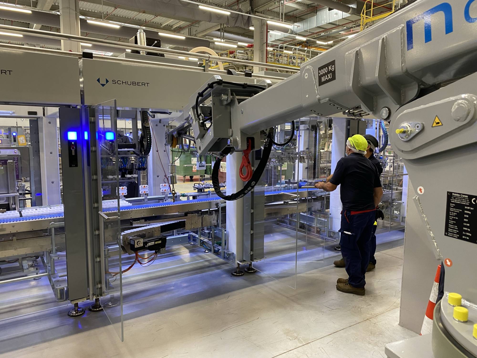 kompakter funkgesteuerter Kran