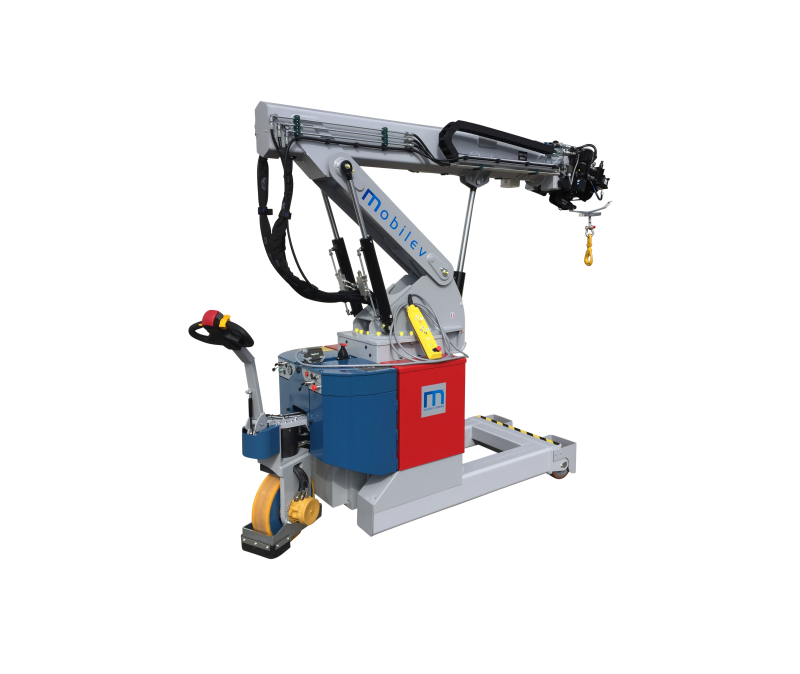 Kompakter elektrischer Werkstattkran 18° mit Winde
