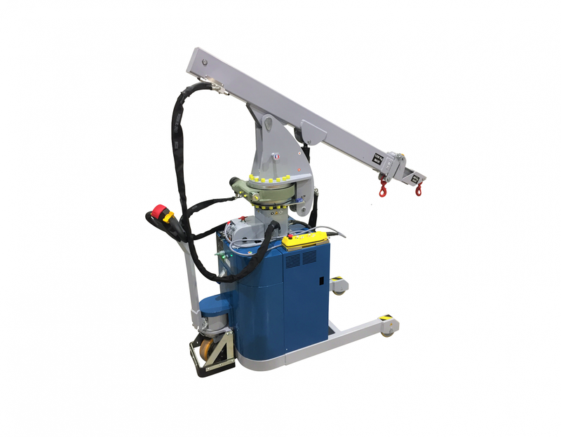 Elektrischer Werkstattkran 18° mit reduzierter Mindesthubhöhe