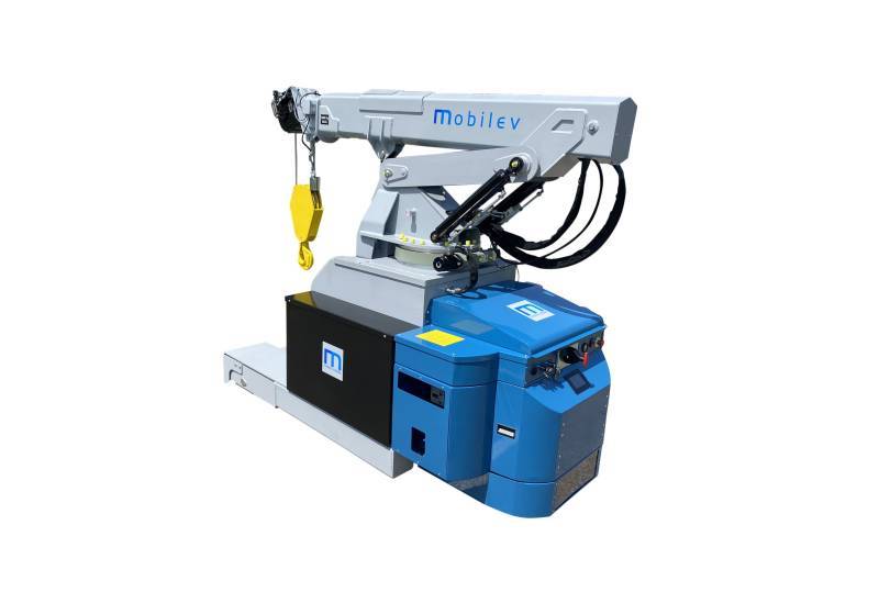 Funkgesteuerter elektrischer Werkstattkran 24° ohne Deichsel mit Winde